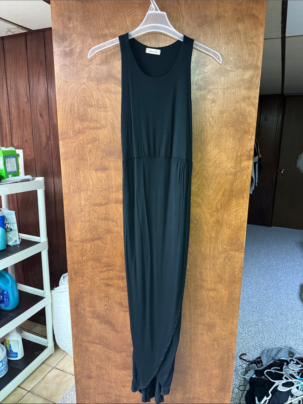 Beeson River Black Sleeveless Maxi Dress